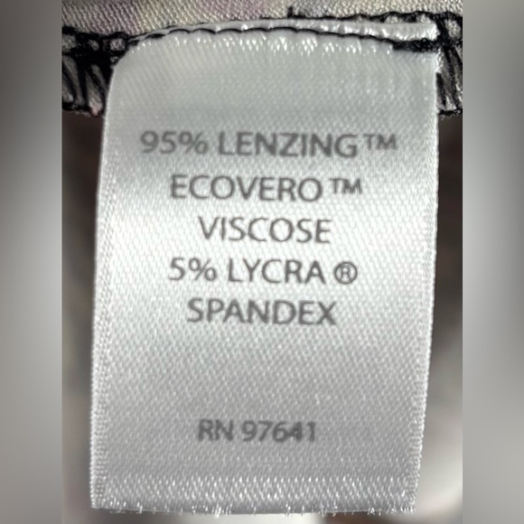 J. Jill Wearever Blurred Paisley 3/4 Sleeve Knit Pleat Dress Petite Large - Picture 5 of 6